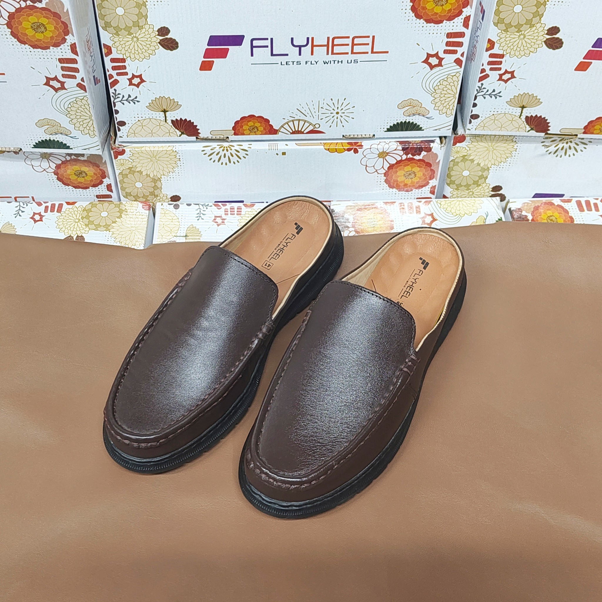 Stylish Leather Half Shoes
