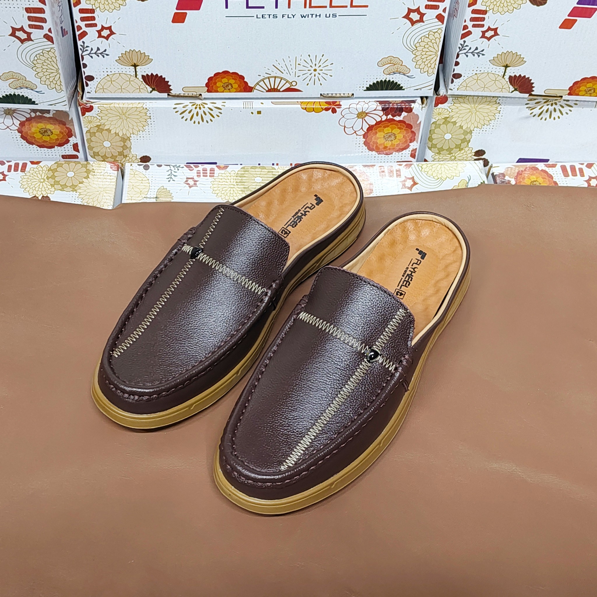 Stylish Leather Half Shoes