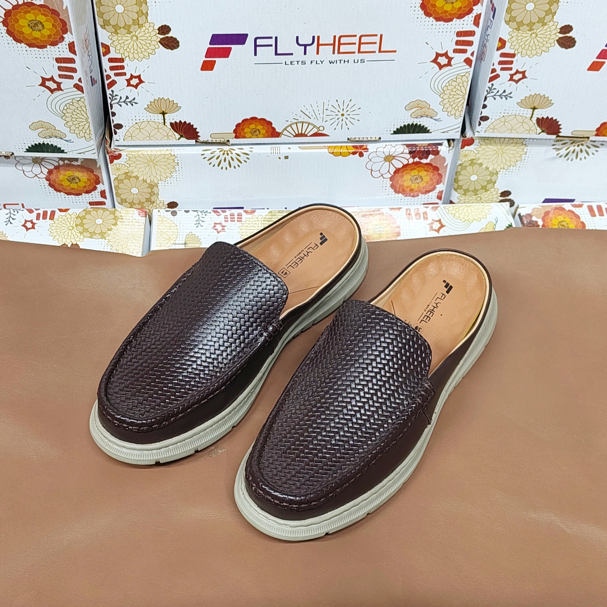 Stylish Leather Half Shoes