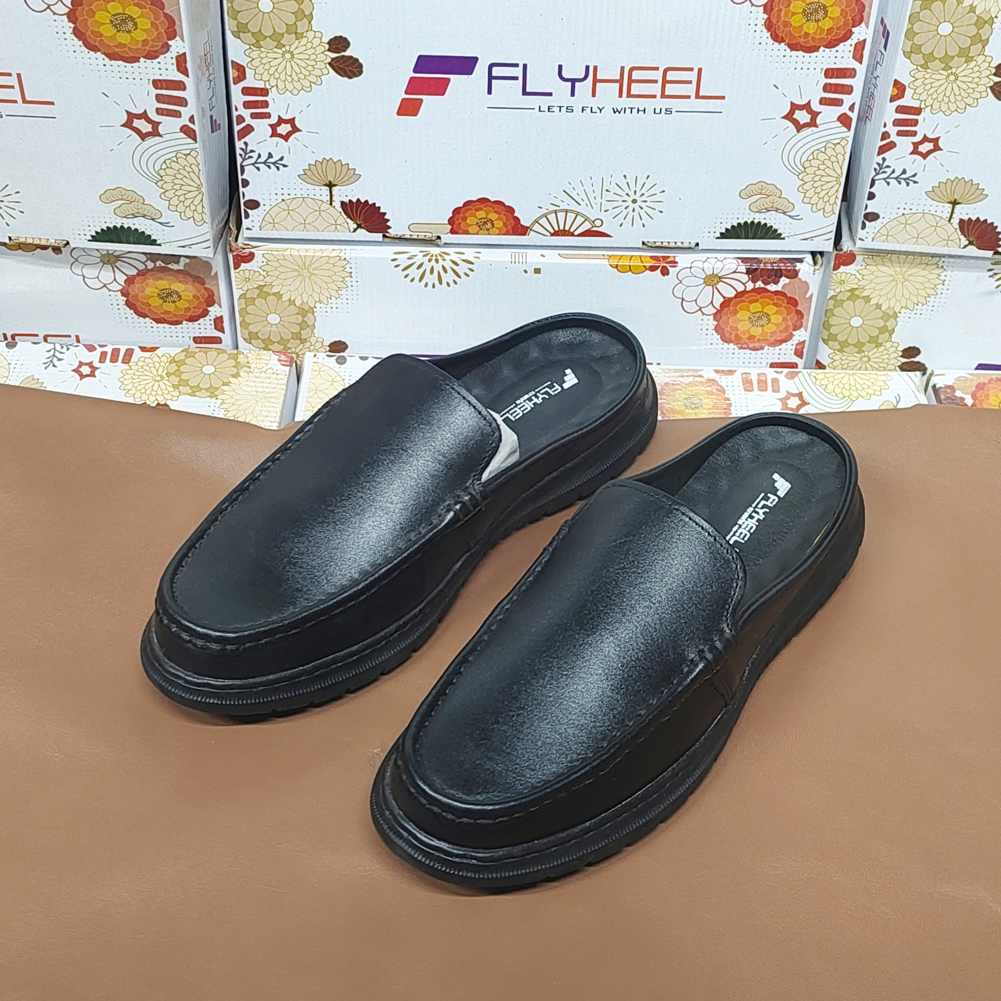 Stylish Leather Half Shoes