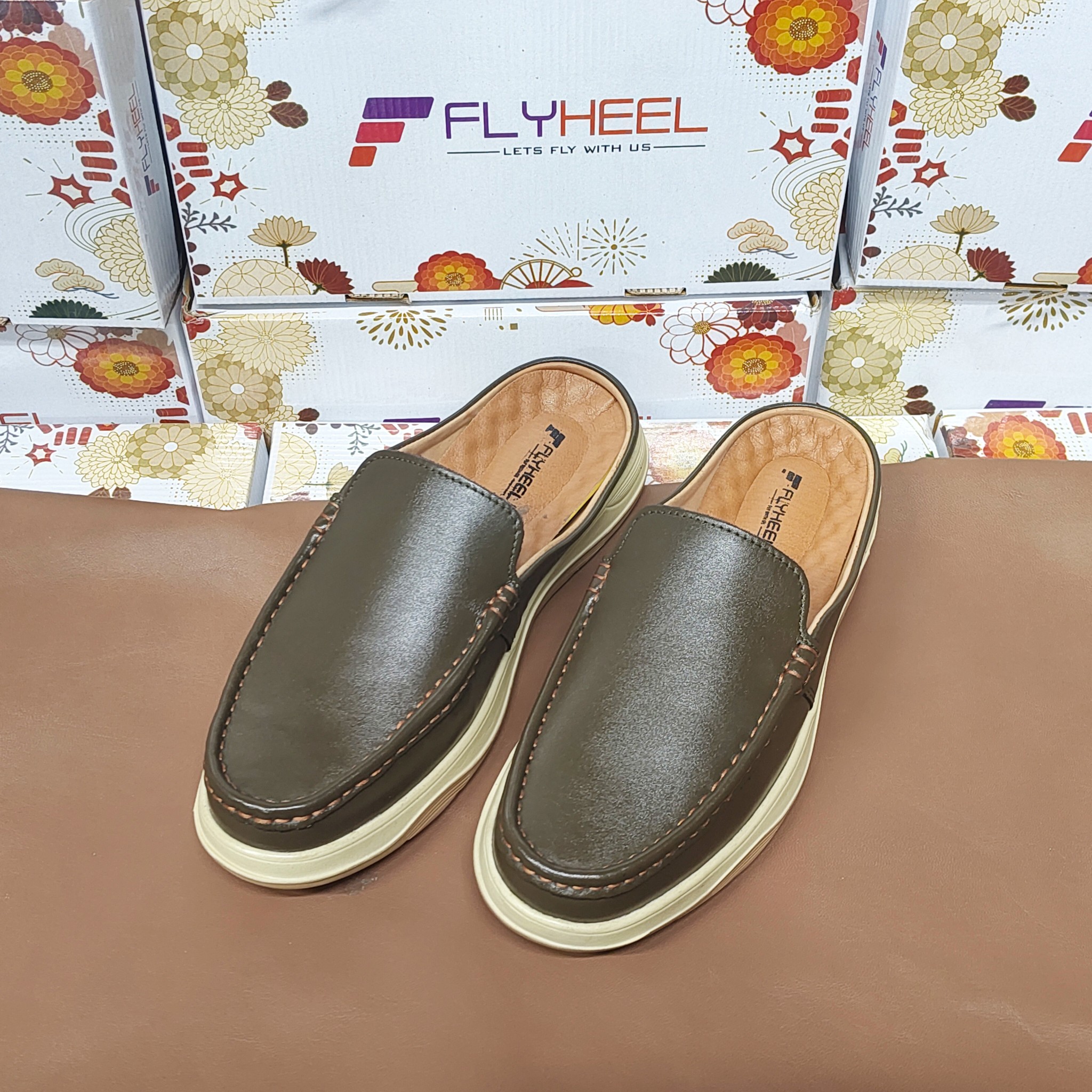 Stylish Leather Half Shoes