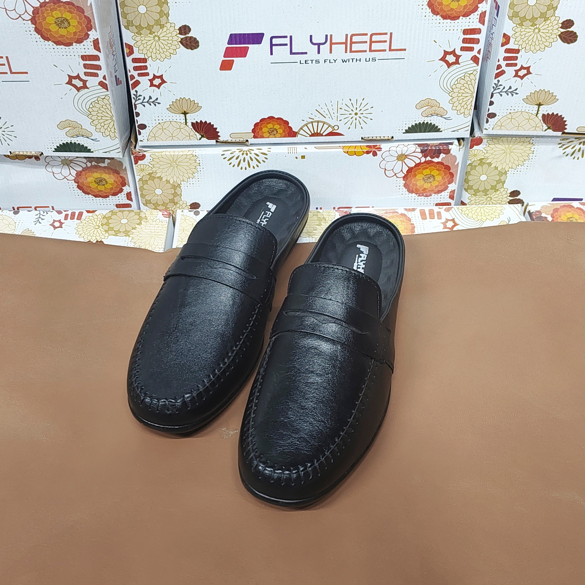 Stylish Leather Half Shoes