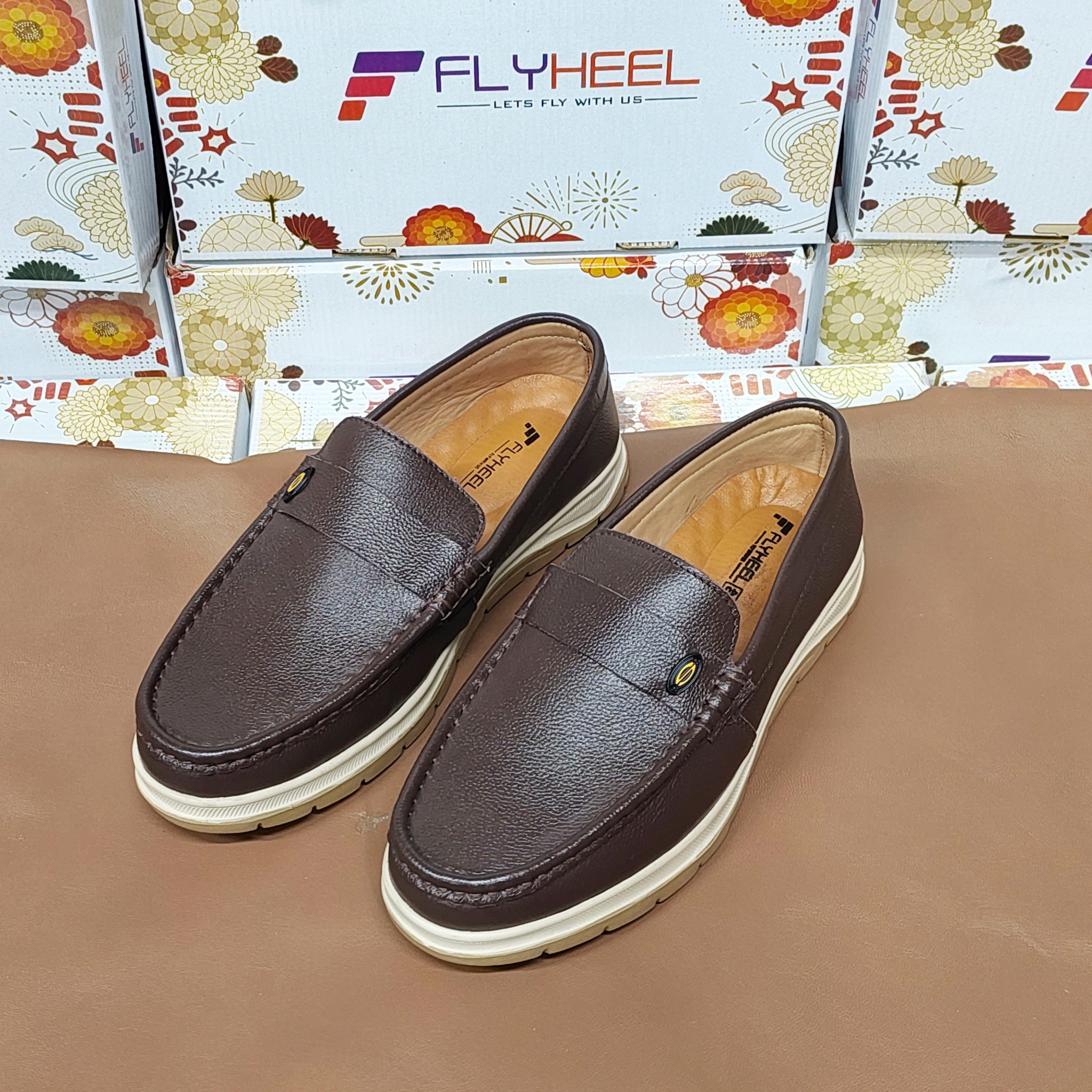 Stylish Leather Full Shoes 110 two color